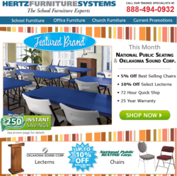 Save on National Public Seating Banquet Chairs and Oklahoma Sound Corporation Lecterns